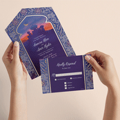 "Whole New World from Disney's Aladdin" - Savvy Wedding Invitations in Aubergine by Creo Study - Animated View