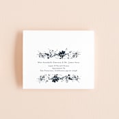 "Pressed Flowers" - Savvy Wedding Invitations in Navy by Phrosné Barwood - FREE Recipient Addressing