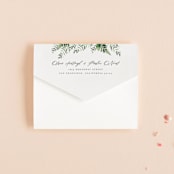 "Framed in Ferns" - Savvy Wedding Invitations in Petal by Kristie Kern - Closed