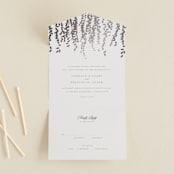 "Cascade" - Savvy Wedding Invitations in Mist by Lori Wemple - Open