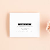 "New Monogram" - Savvy Wedding Invitations in Licorice by Jessica Williams - FREE Recipient Addressing