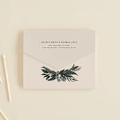 "Shades of Green" - Savvy Wedding Invitations in Midnight by Susan Moyal - Closed