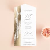 "Brushed Accent" - Savvy Wedding Invitations in Classic by Kelly Schmidt - Open