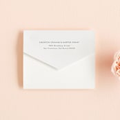 "Gold Leaf" - Savvy Wedding Invitations in Indigo by Kelly Schmidt - Closed