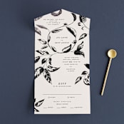 "Halcyon" - Savvy Wedding Invitations in Tuxedo by Leah Bisch - Open