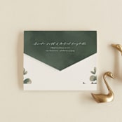 "evergreen" - Savvy Wedding Invitations in Shamrok by Leah Bisch - Closed