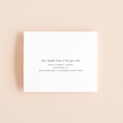 "Gather" - Savvy Wedding Invitations in Ebony by Leah Bisch - FREE Recipient Addressing