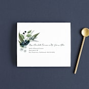 "Soft Greenery" - Savvy Wedding Invitations in Twilight by Susan Moyal - FREE Recipient Addressing