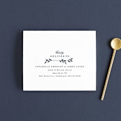 "Botanical Ampersand" - Savvy Wedding Invitations in Navy by Hooray Creative - FREE Recipient Addressing