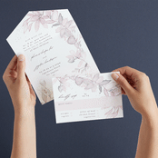 "side romance" - Savvy Wedding Invitations in Sunset by Phrosné Barwood - Animated View