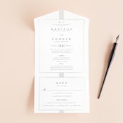 "Refined style" - Savvy Wedding Invitations in Pearl by Stacey Meacham - Open