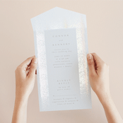 "the mill park" - Savvy Wedding Invitations in Opal by Phrosné Barwood - Foil Interior