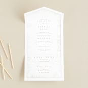 "Dazzling" - Savvy Wedding Invitations in Opal by Phrosné Barwood - Open