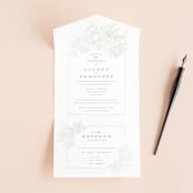 "Beautiful Bouquet" - Savvy Wedding Invitations in Cathedral by Jennifer Postorino - Open