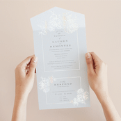 "Beautiful Bouquet" - Savvy Wedding Invitations in Cathedral by Jennifer Postorino - Foil Interior