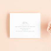 "Chic Wreath" - Savvy Wedding Invitations in Cloud by Kelly Schmidt - FREE Recipient Addressing