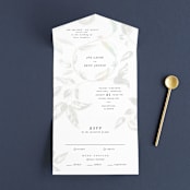 "Halcyon" - Savvy Wedding Invitations in Snow by Leah Bisch - Open