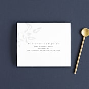 "Halcyon" - Savvy Wedding Invitations in Snow by Leah Bisch - FREE Recipient Addressing