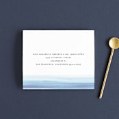 "Watercolour Stripe" - Savvy Wedding Invitations in Azure by Bethan - FREE Recipient Addressing