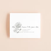 "Watercolor Floral" - Savvy Wedding Invitations in Fog by Jill Means - FREE Recipient Addressing