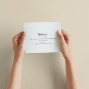 "Big City - New York City" - Savvy Wedding Invitations in Light Taupe by Hooray Creative - How it works