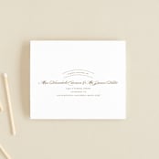 "divine" - Savvy Wedding Invitations in Gilded Gold by Jennifer Postorino - FREE Recipient Addressing