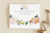 "Spring Blooms" - Savvy Wedding Invitations in Blush by Susan Moyal - Closed