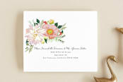 "Spring Blooms" - Savvy Wedding Invitations in Blush by Susan Moyal - FREE Recipient Addressing