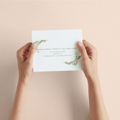 "Garden Glamour" - Savvy Wedding Invitations in Sage by Kristen Smith - How it works