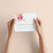 "Stately Florals" - Savvy Wedding Invitations in Poppy by Lori Wemple - How it works