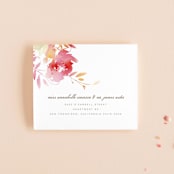 "Stately Florals" - Savvy Wedding Invitations in Poppy by Lori Wemple - FREE Recipient Addressing