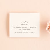 "Eden" - Savvy Wedding Invitations in Poinsettia by Lori Wemple - FREE Recipient Addressing