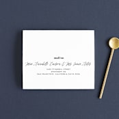 "Nolita" - Savvy Wedding Invitations in Silk by Annie Clark - FREE Recipient Addressing