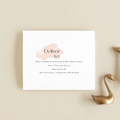 "SoHo" - Savvy Wedding Invitations in Blush by Hudson meet Rose - FREE Recipient Addressing
