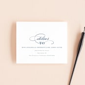 "Indigo Sea" - Savvy Wedding Invitations in Ocean by Kelly Schmidt - FREE Recipient Addressing