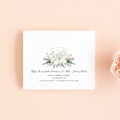 "Winter White" - Savvy Wedding Invitations in Winter White by Susan Moyal - FREE Recipient Addressing