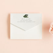 "Natures Greens" - Savvy Wedding Invitations in Ivory by Susan Moyal - Closed