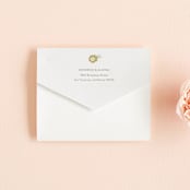 "Floral Ampersand" - Savvy Wedding Invitations in Mustard by Hanna M - Closed