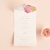 "desert chic" - Savvy Wedding Invitations in Blush by AK Graphics - Front Open