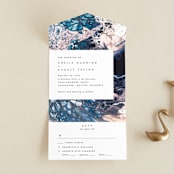 "swirl" - Savvy Wedding Invitations in Celestial by Alethea and Ruth - Front Open