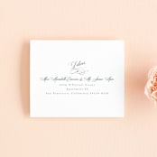 "Roman Shade" - Savvy Wedding Invitations in Evergreen by Carrie ONeal - FREE Recipient Addressing