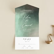 "Meadow" - Savvy Wedding Invitations in Meadow by Eric Clegg - Front Open