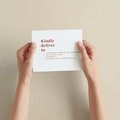 "Headline" - Savvy Wedding Invitations in Rust by Melissa Egan of Pistols - How it works