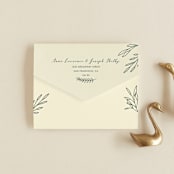 "Snippet" - Savvy Wedding Invitations in Pine by Sarah Brown - Closed