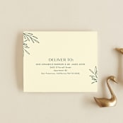 "Snippet" - Savvy Wedding Invitations in Pine by Sarah Brown - FREE Recipient Addressing