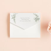 "Gentle Greens" - Savvy Wedding Invitations in Fern by Petra Kern - Closed