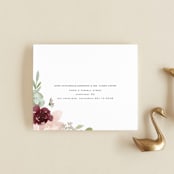"Cascading Florals" - Savvy Wedding Invitations in Rouge by Leah Bisch - FREE Recipient Addressing