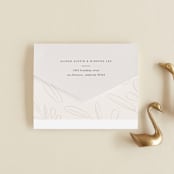 "Timeless" - Savvy Wedding Invitations in Taupe by Leah Bisch - Closed