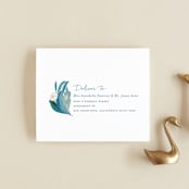 "Floral Burst" - Savvy Wedding Invitations in Ocean by Morgan Ramberg - FREE Recipient Addressing