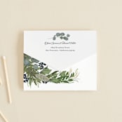 "Side Swept" - Savvy Wedding Invitations in Navy by Susan Moyal - Closed